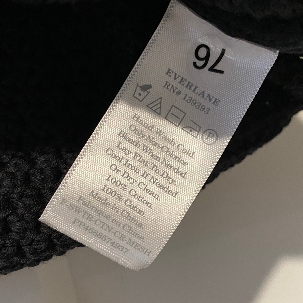 Everlane - The Mesh Sweater 100% Cotton NWOT XXS - Picture 8 of 8